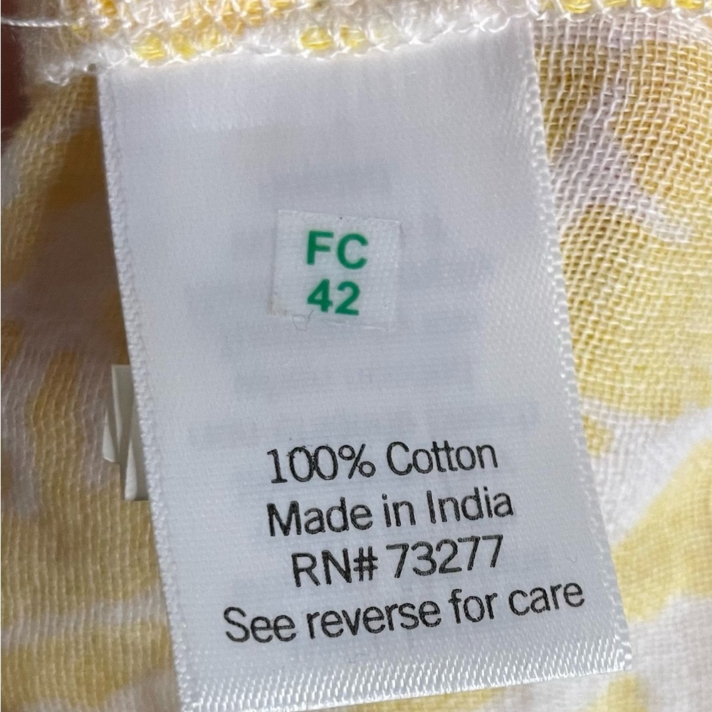 Yellow sonoma midi dress size medium new flowy v- neck - Picture 5 of 7